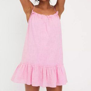 Free People Ren Romper Endless Summer Ruffle Pink S